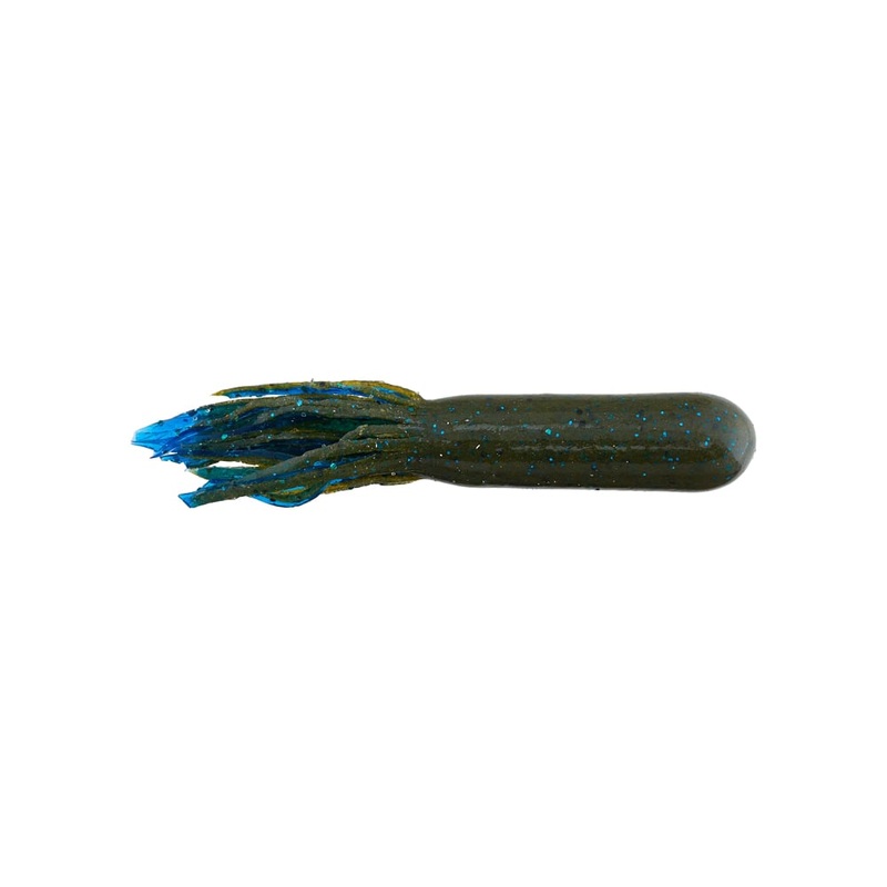 Secret Lures Flippin’ Stupid Tube 4.2″ – 7pk Black Neon