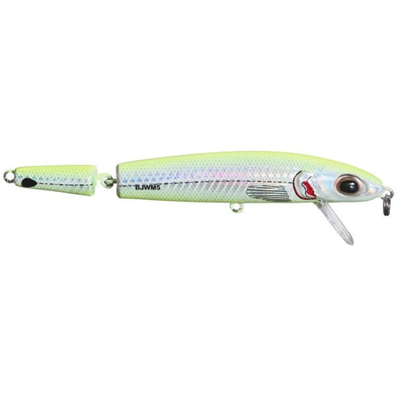 Bomber Jointed Wake Minnow Bone Flash