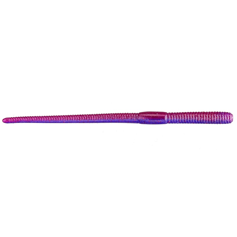 Chompers 4″ Dropshot Worm (10 Pk) Brown/Purple Laminate