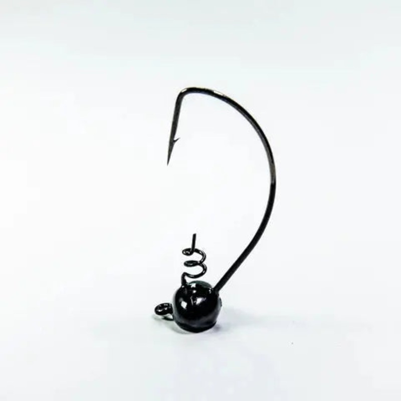 Crock-O-Gator Shaker Football Heads 3/16oz Black