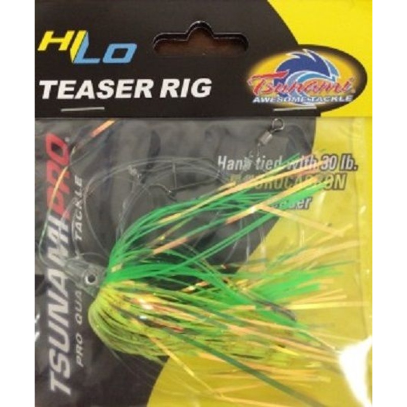 Tsunami Hi-Lo Teaser Rig Chartreuse Green