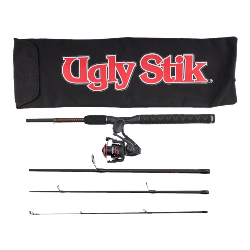 Ugly Stik GX2 Travel Spinning Kit 6′ M 4PC