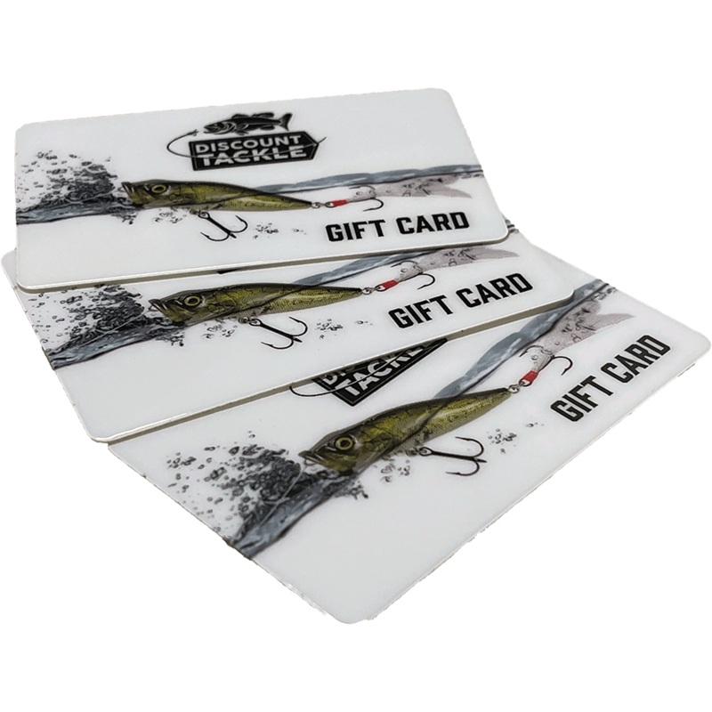 Discount Tackle Gift Cards – Shipped Physical Card with Envelope $25