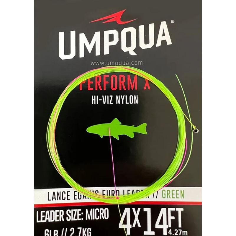 Umpqua Egan’s Euro Leader 14′ 4X – Micro | Green