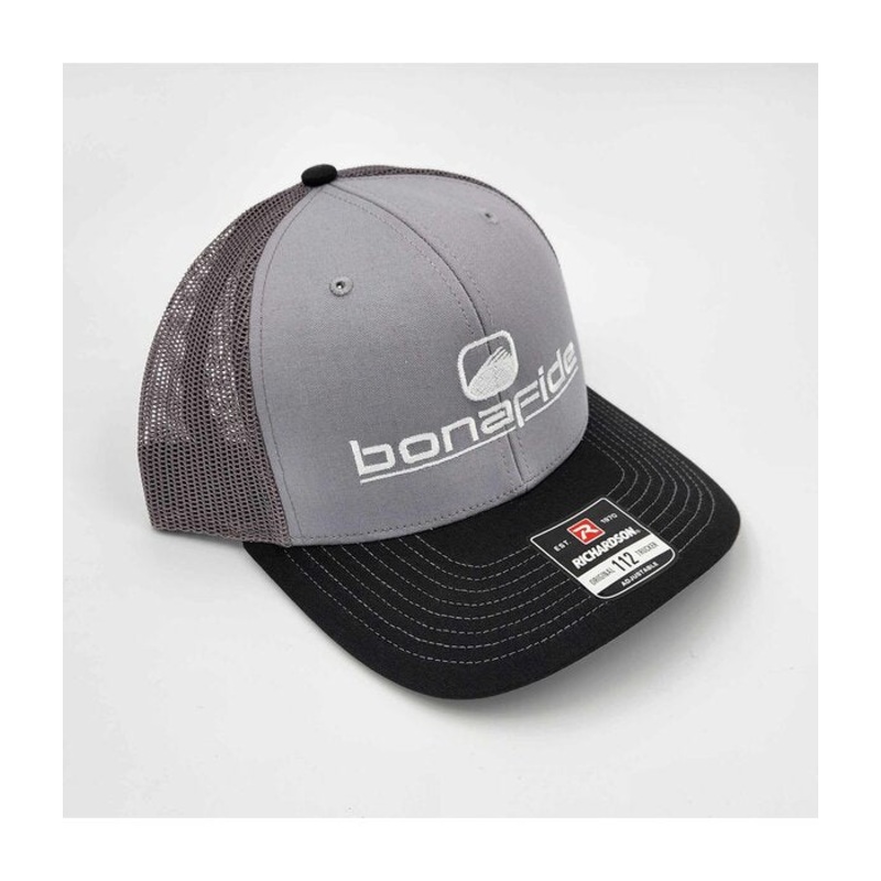 Bonafide ICON Trucker Hat_Grey Black and Grey