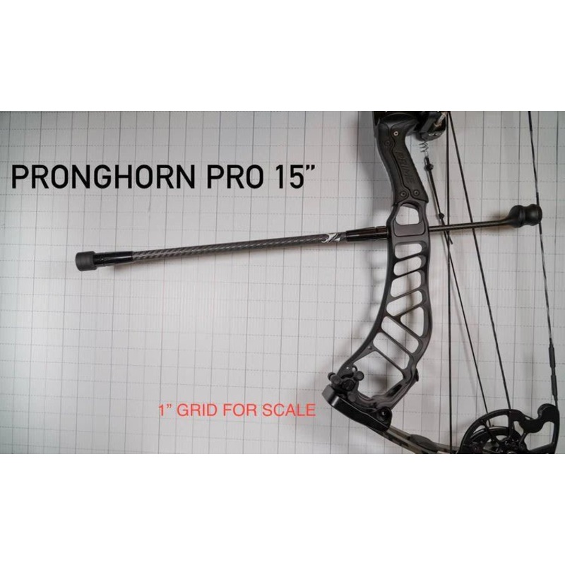 Cutter Stabilizers Pronghorn Pro 15″ 3oz set Anodized black cerakote flat black
