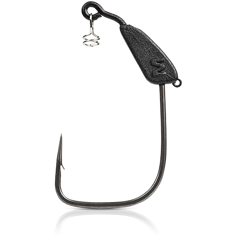 Mustad Alpha-Point Infiltrator Weighted Hook – 3 Pack Gunmetal 10/0 – 1/2 oz – 3 Pack