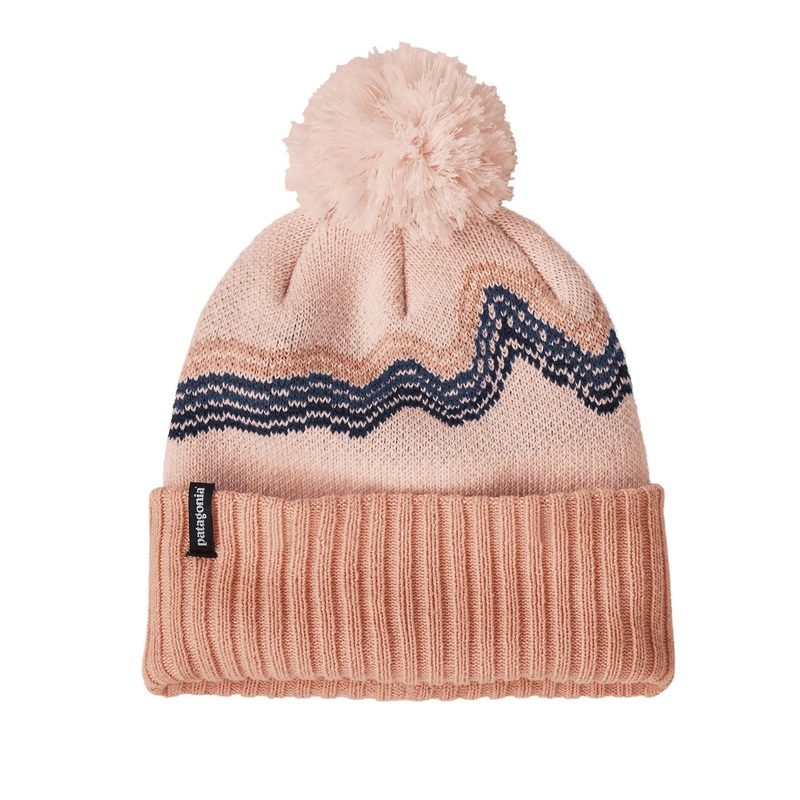 Patagonia Kid’s Powder Town Beanie Ridge Rise: Mallow Pink / RMPI OSFM