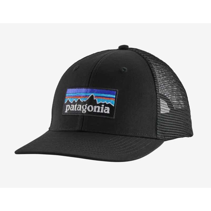 Patagonia P-6 Logo Trucker Hat – Black