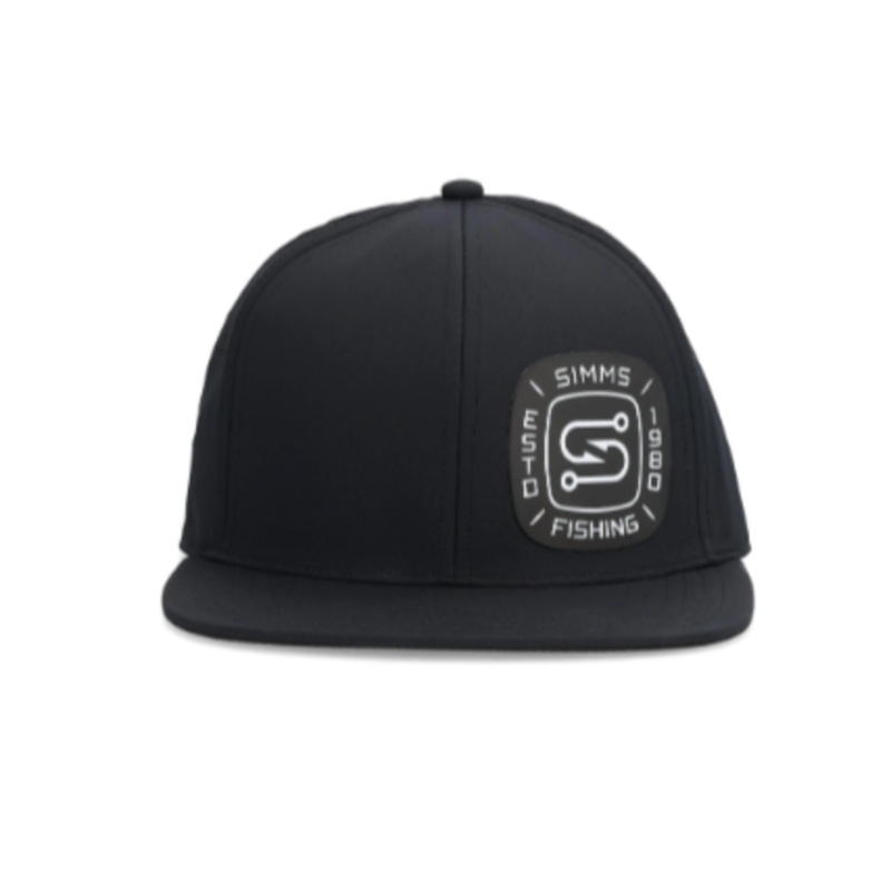 Simms Flatbill Cap Black
