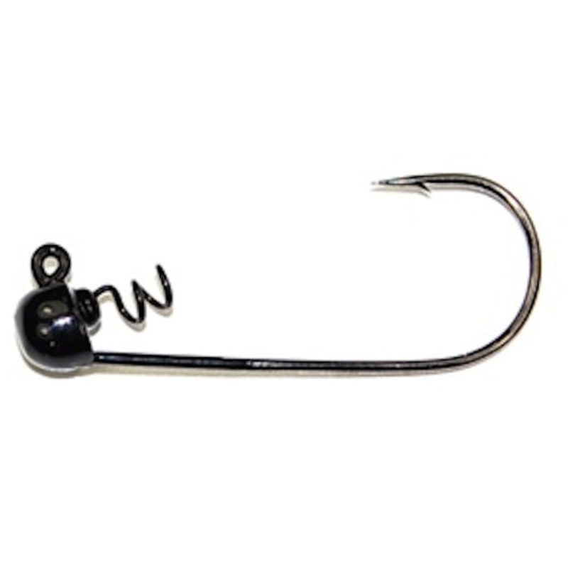 Gambler Screw Giggy Head Jighead 3 pack Black 1/8 oz – 4/0