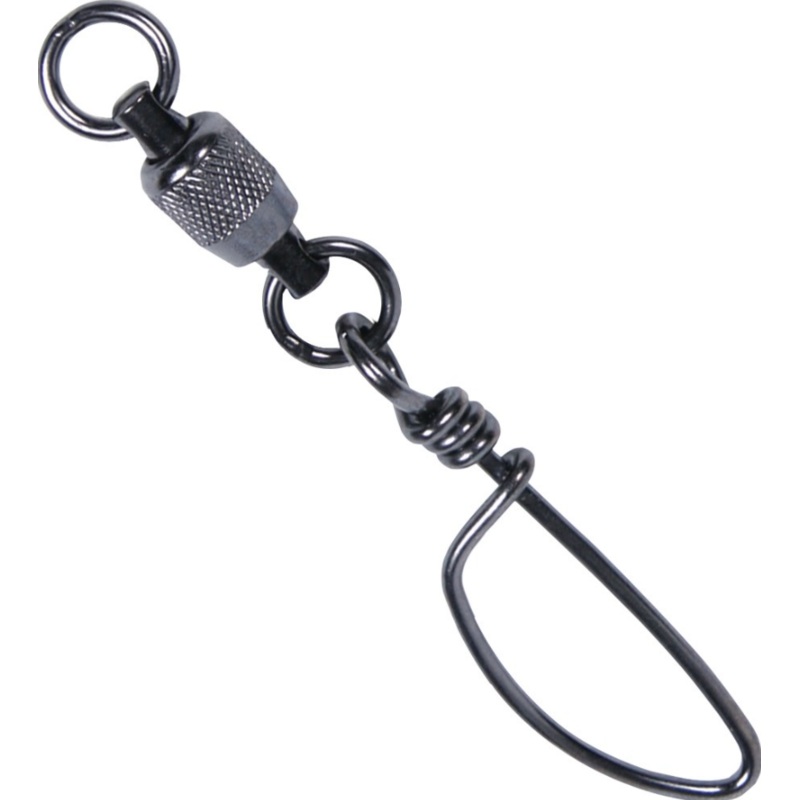 KROK Stainless Ball Bearing Coastlock Snap Swivels Dual 120LB – #3 – 10PK