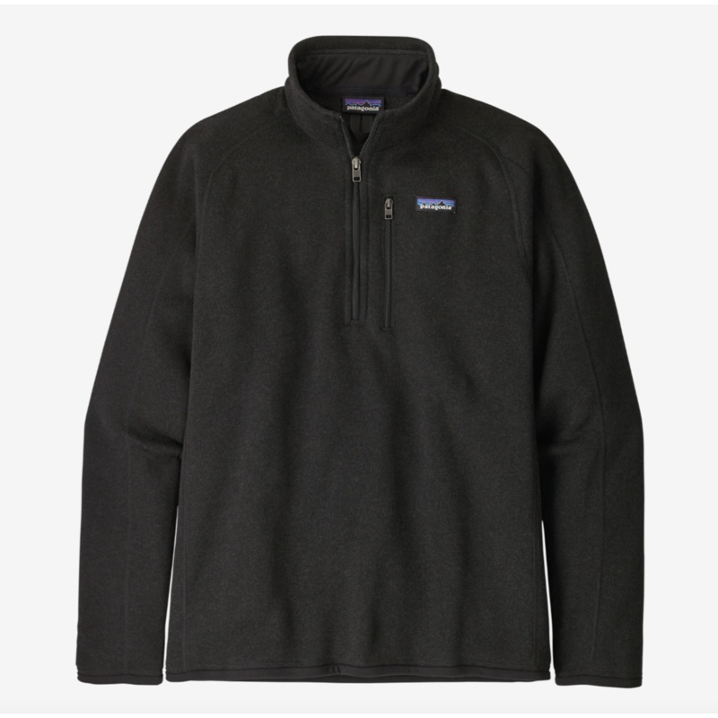 Patagonia Men’s Better Sweater 1/4-Zip Fleece – Black Small