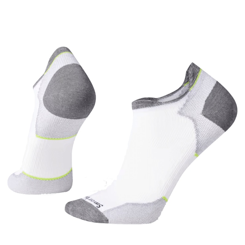 SMARTWOOL RUN ZERO CUSHION LOW ANKLE SOCK – WHITE MD