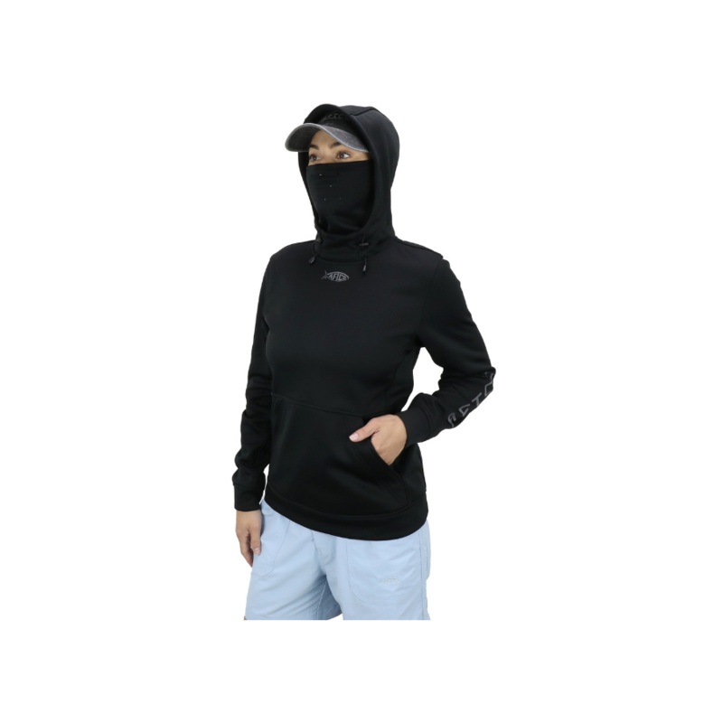 AFTCO REAPER FLEECE HOOD SWEATSHIRT BLACK XS