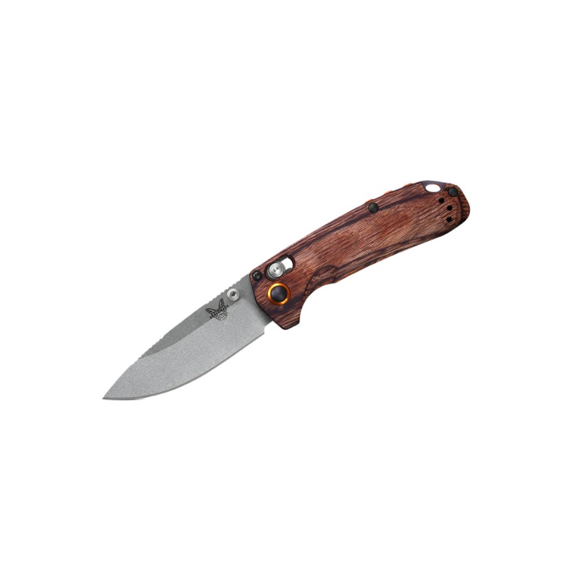 Benchmade North Fork Stabilized Wood | Drop-point