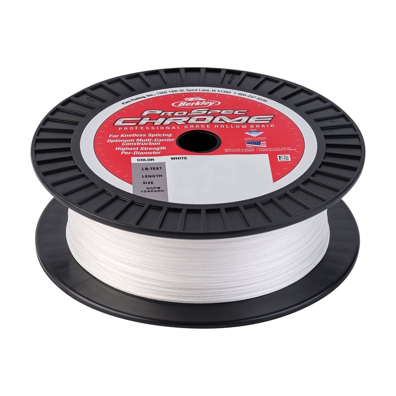 Berkley ProSpec Chrome Premium Hollow Braid 80 lb Cabo White 3000 yd
