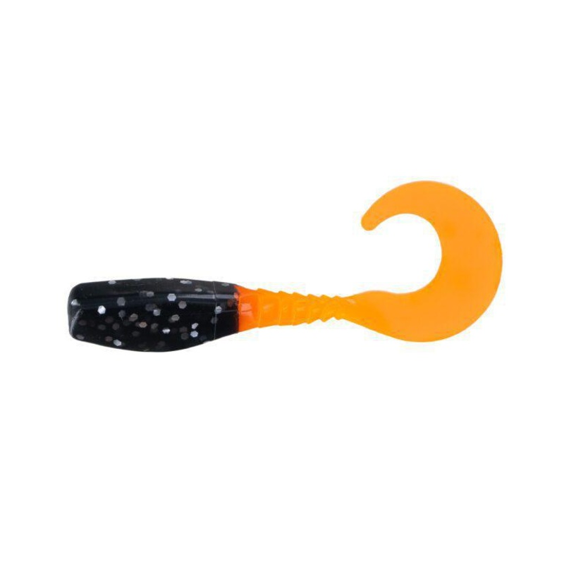 Big Bite Baits Curly Tail Crappie Minnr 2″ (10 Pk) Bad Pumpkin