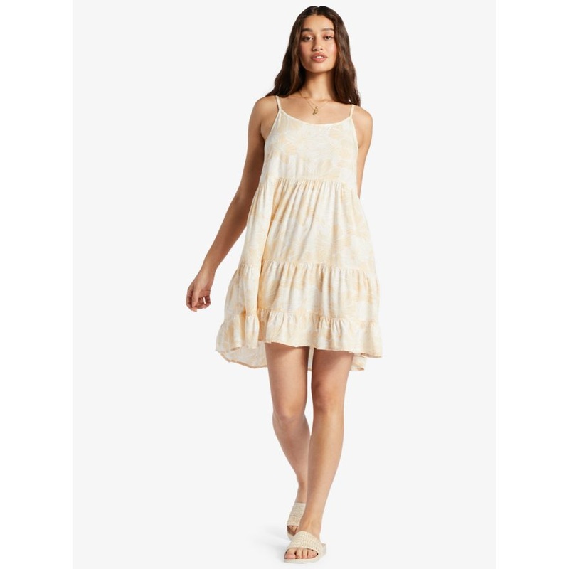 ROXY TEEN DREAM DRESS TAPIOCA CRAZY HIBISCUS XS