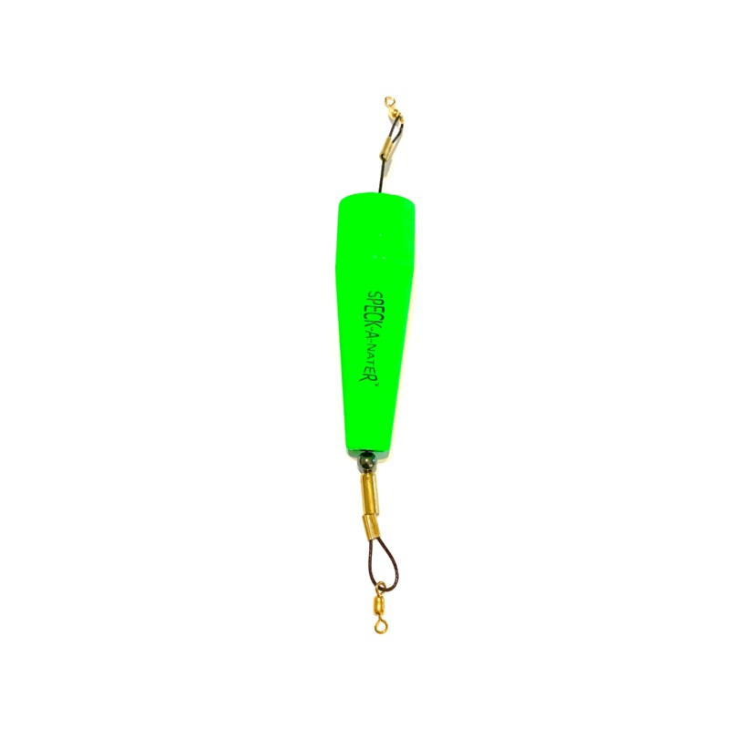 4″ Green Speck-a-nater Popping Cork Single