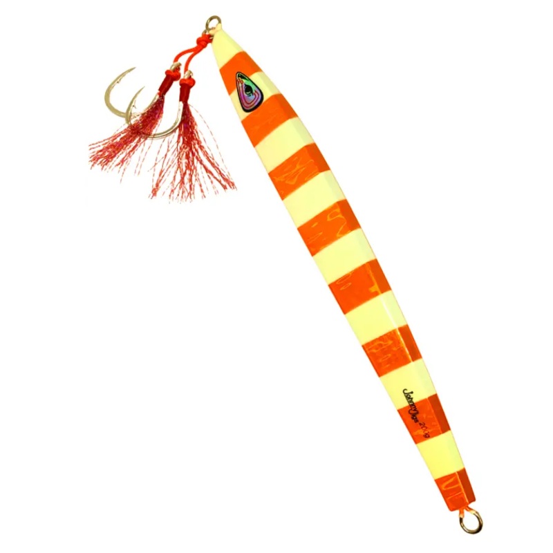 JOHNNY JIGS FLATTY JIG ORANGE GLOW 250G