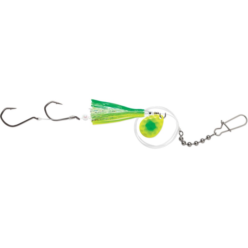Luhr-Jensen Spin TechSet Flash 3.5 Flash Brass Chartreuse Green Dot