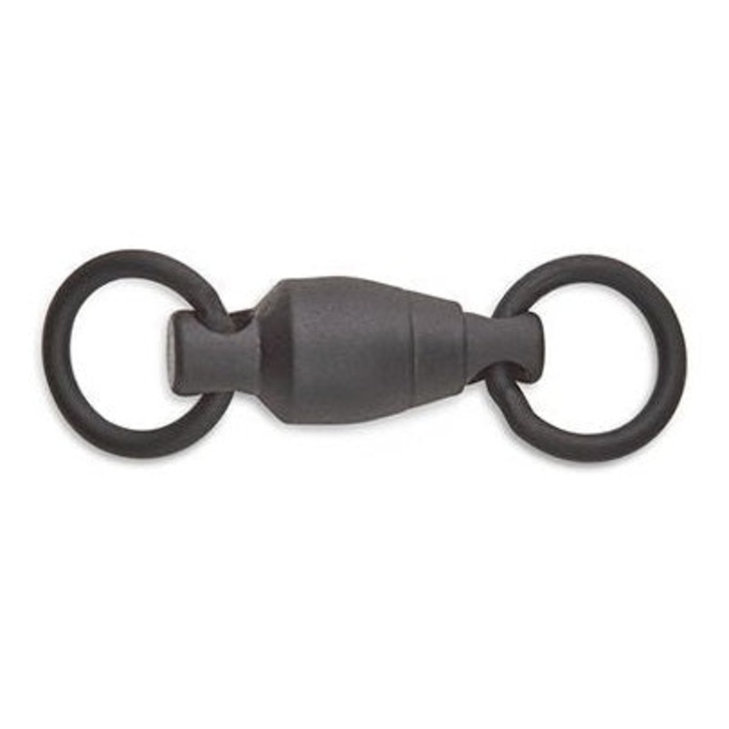 Sampo Welded Ring Swivel Black 1 – 30 pound – 2 pack