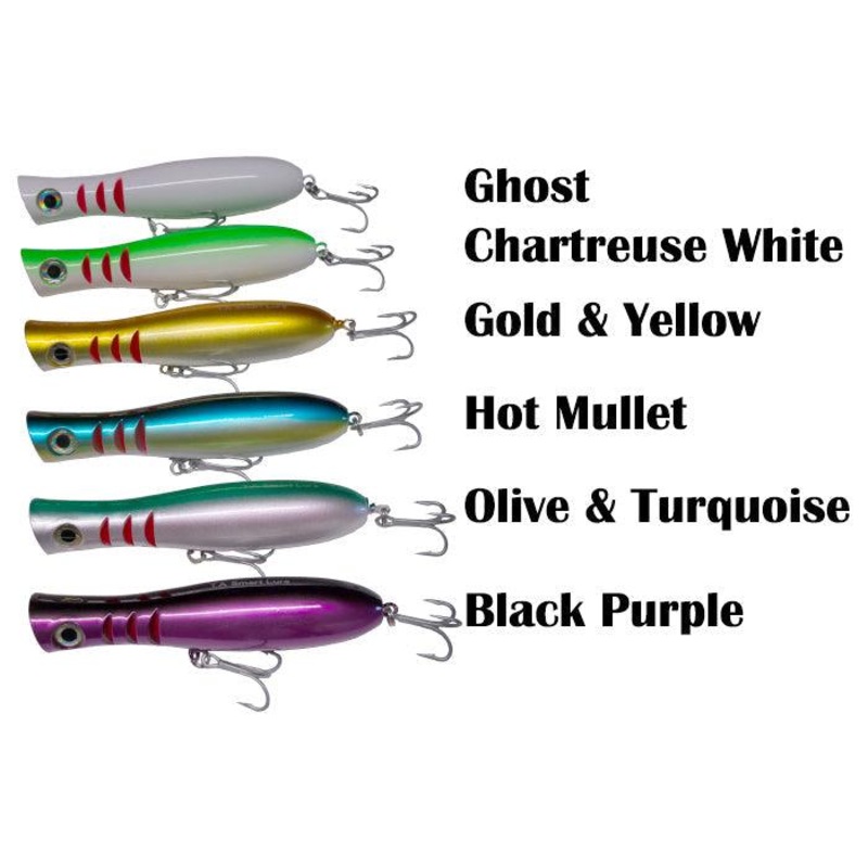 Tactical Anglers BombPopper Lures Black Purple Length: 5 1/2″ – Weight: 2oz