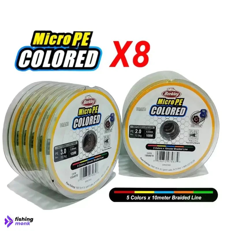 Berkley Micro Colored Braid 8X | 100 mtr PE 3.0 18.0kg | 0.28mm