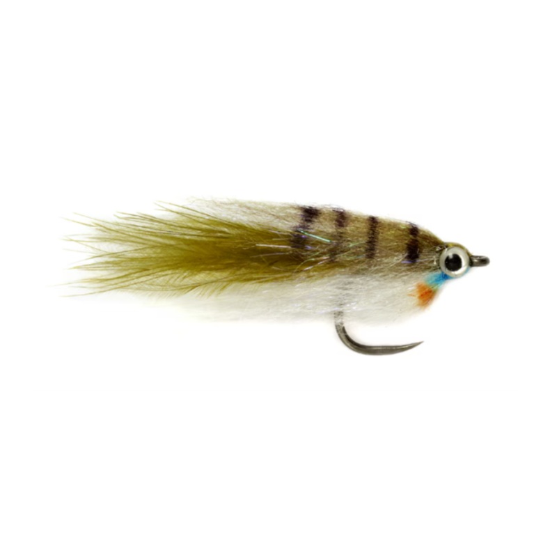 Fulling Mill Baby Fat Minnow Olive & White 8