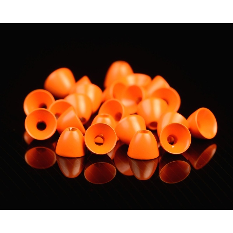 Hareline Brass Cone Heads 5/32 inch (Extra Small) Black Nickel