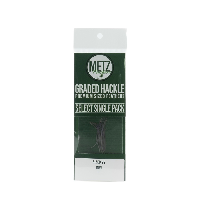 Metz Hackle Select Single Pack – Dun 22