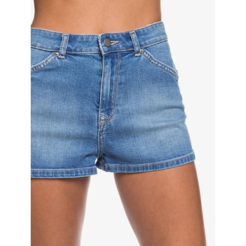 ROXY COMINO BLUE LAGOON DENIM SHORTS MEDIUM BLUE 30
