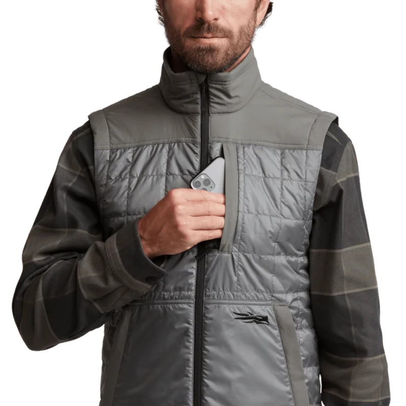Sitka Lowland Vest – Solid Colors Woodsmoke S
