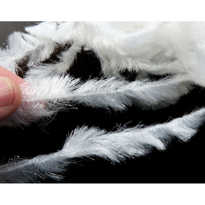 Hareline Chocklett’s Glass Minnow Chenille Glass Clear