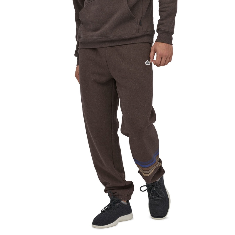 Patagonia M’s Line Logo Ridge Stripe Uprisal Sweatpants Cone Brown / CNBR XS