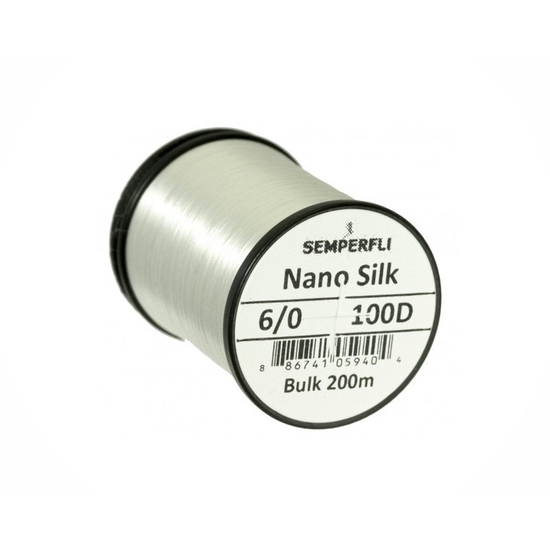 Semperfli Nano Silk Bulk 3/0 – 200D White
