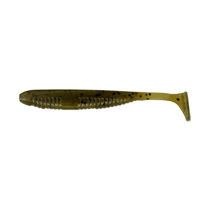 YAMAMOTO SHAD SHAPE SWIMMER Green Pumpkin/Black Flake 3.2″