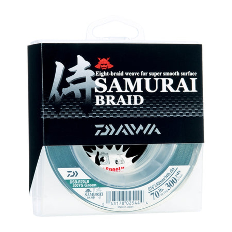 DAIWA SAMURAI BRAIDED LINE – GREEN 15lb (150yds)