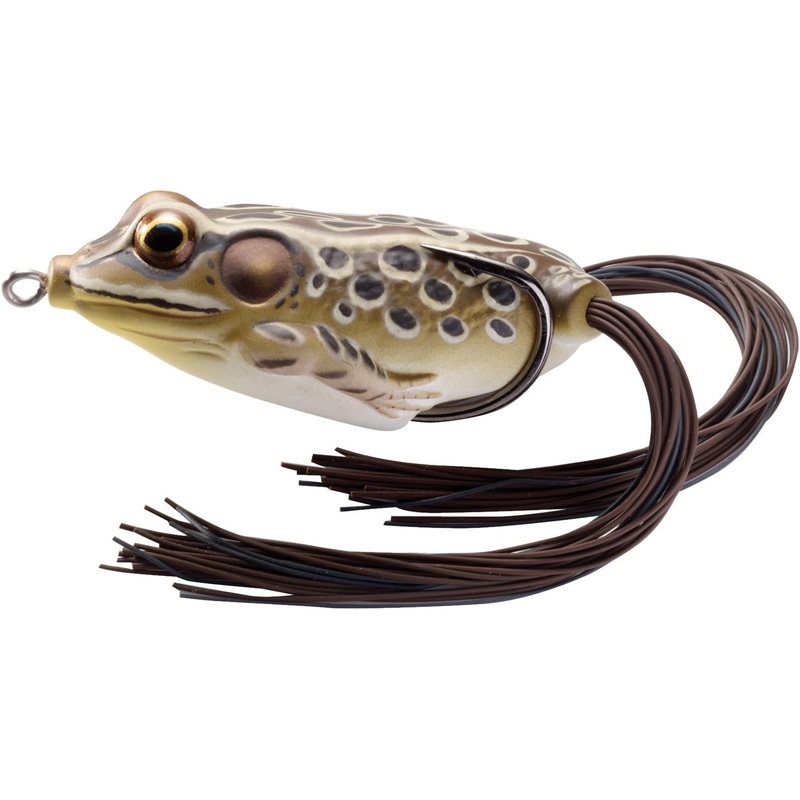 LiveTarget Frog Hollow Body Topwater Lure, 2 1/4″ Tan/Brown