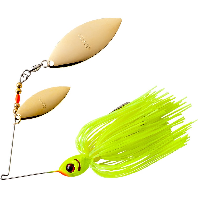 Booyah Double Willow Blade Spinnerbait Chartreuse 3/8 oz