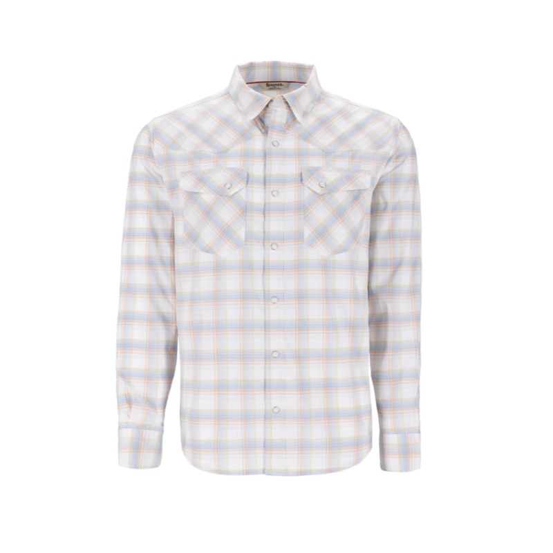 Simms M’s Brackett LS Shirt White Brackett S