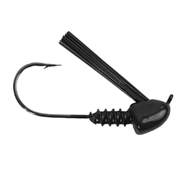 Chompers Brush Jig Head (4 Pk) 3/8oz Black