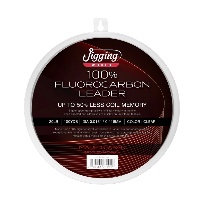 Jigging World Fluorocarbon Leader 50yds 10lb