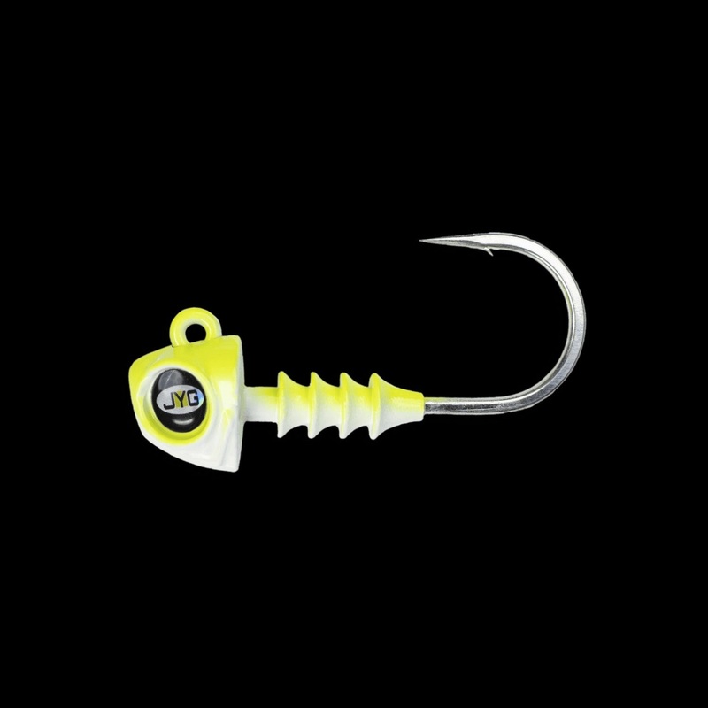 JYG Pro Fishing Swym 5″ Jig Heads Pearl 3/4oz (3 Pack)