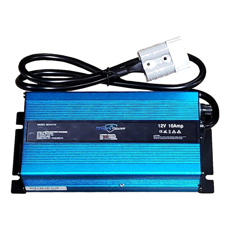 Powerhouse Lithium AC Chargers Non Waterproof 12V 10A