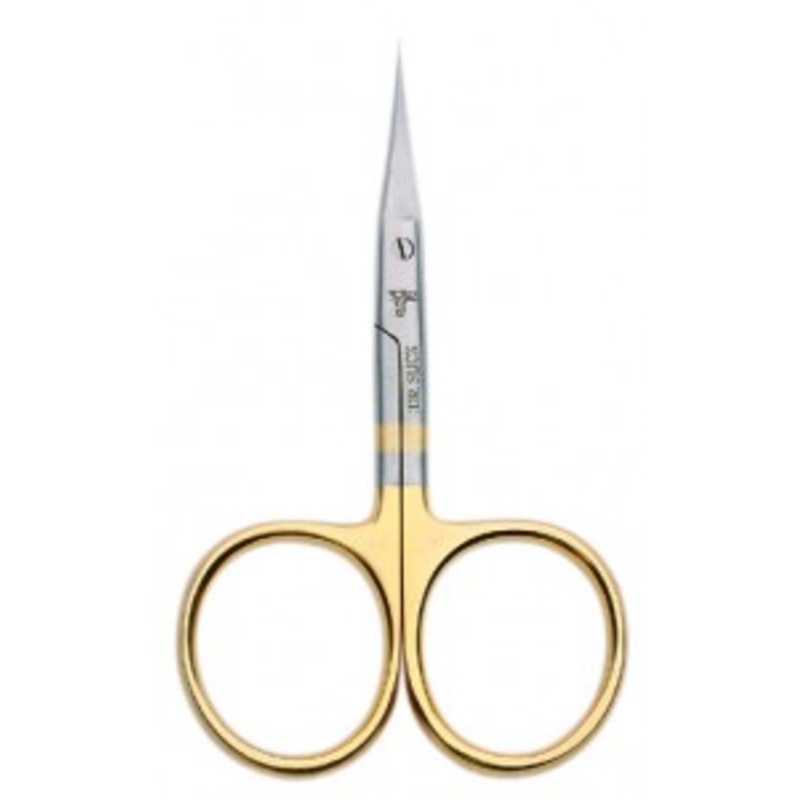 Dr Slick 4″ Microtip All Purpose Scissors Gold Loops Straight