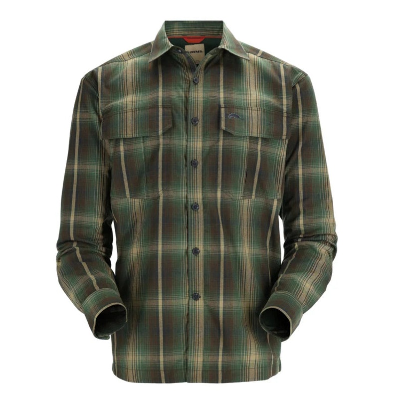 Simms – M’s Coldweather LS Shirt Forest Hickory Plaid M