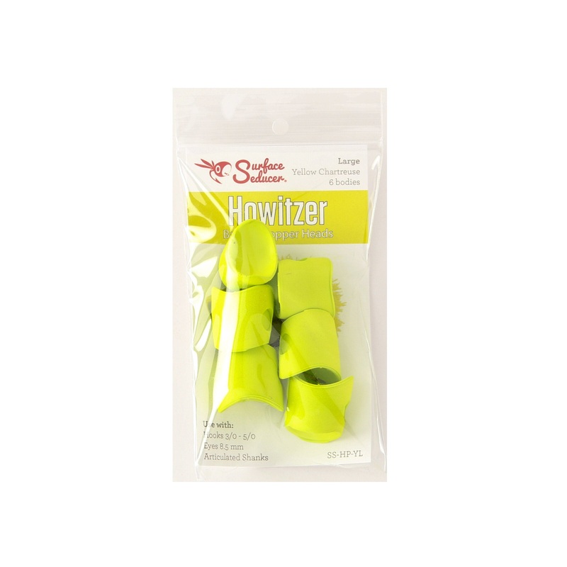 Surface Seducer Howitzer Baitfish Popper Heads White Large