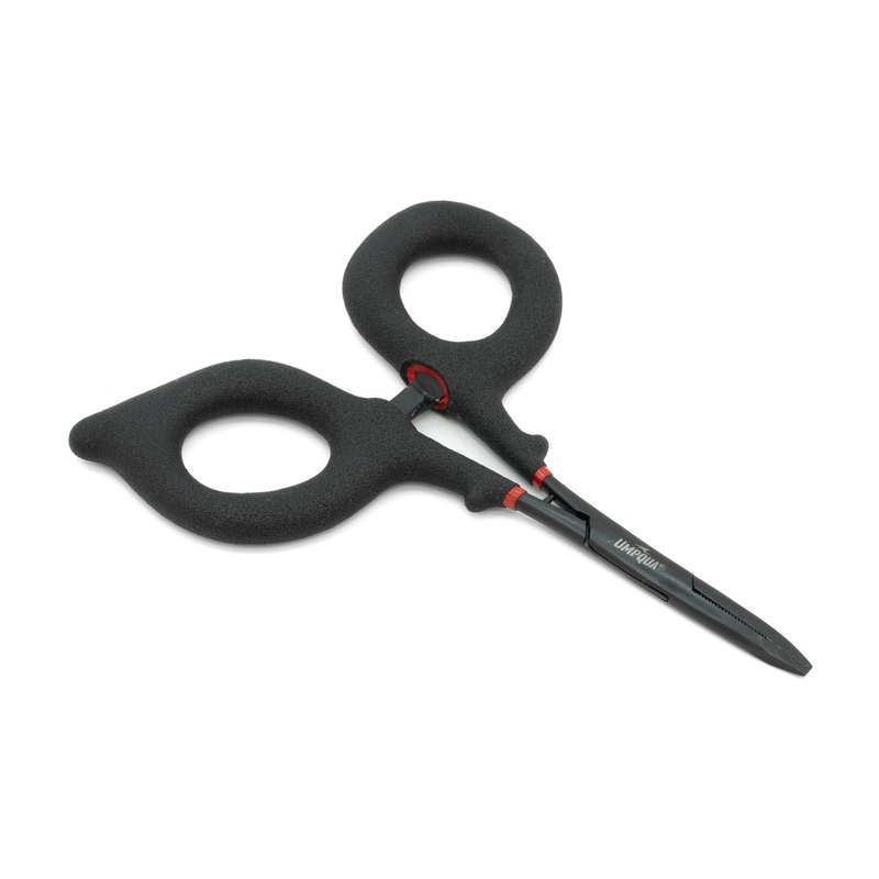 Umpqua Rivergrip PS Hemostat/Forceps Clamp Straight 5” Black